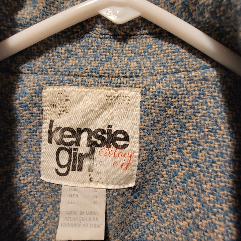 Kensie Girl Twead Reproduction Jacket, Medium - Picture 2 of 5